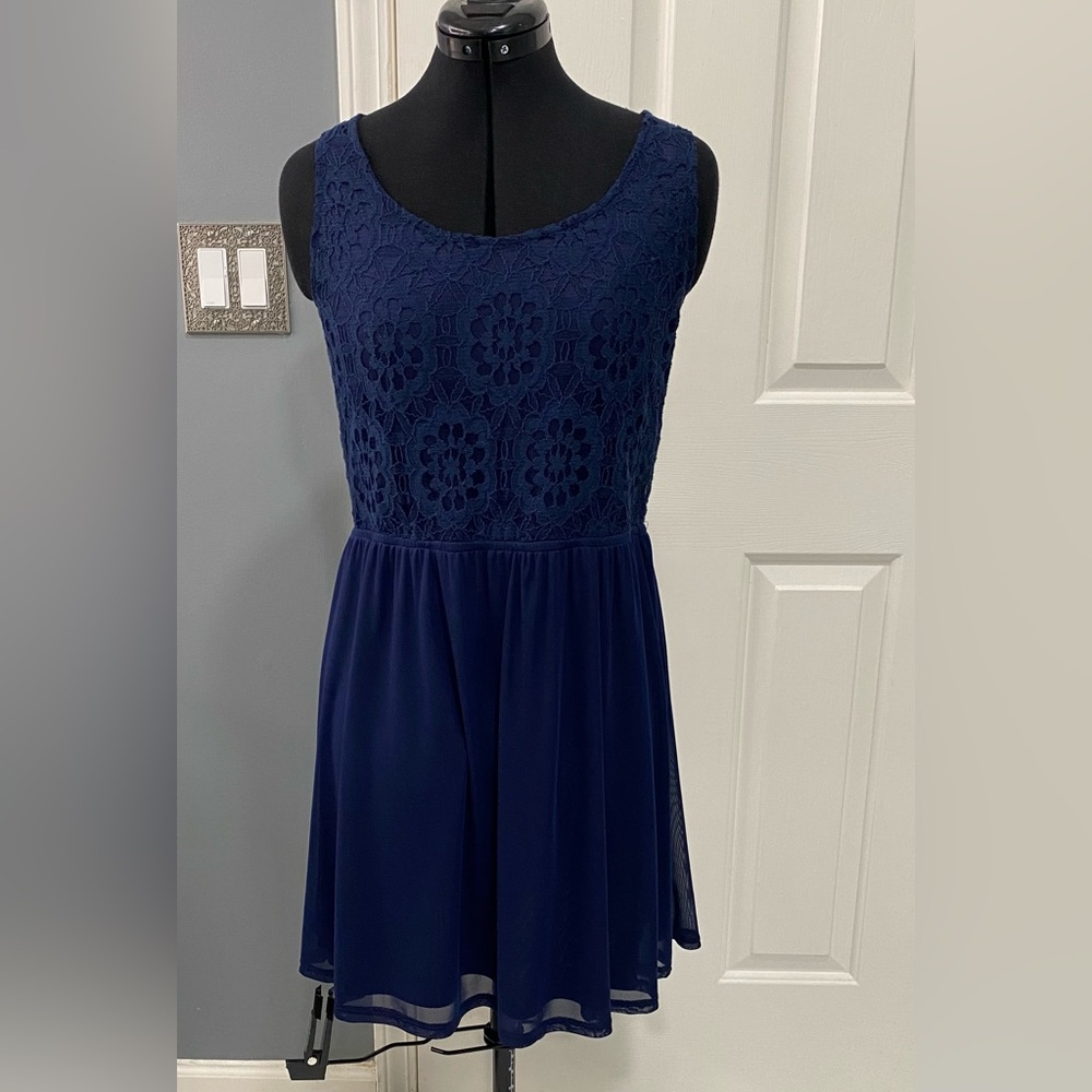 REWIND NWT Navy Blue Sleeveless Sheath Dress Size XL